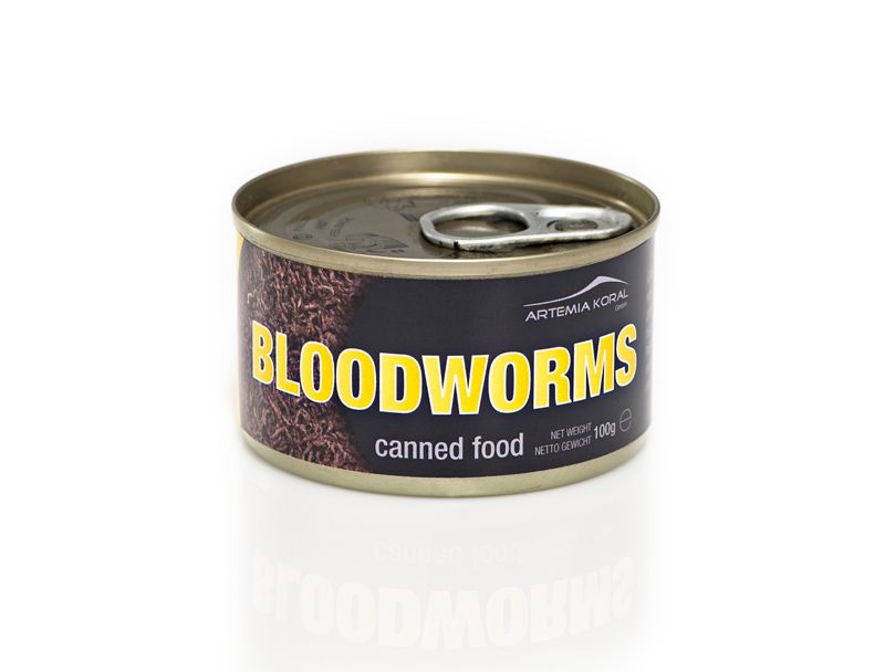 Hermetiske bloodworms 100g