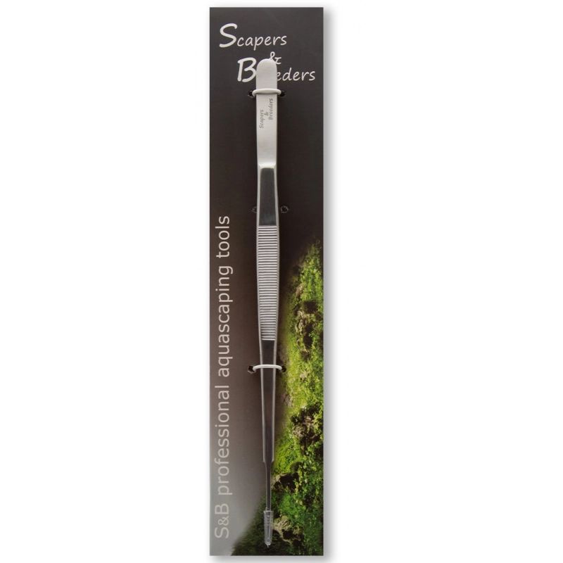 Scapers & Breeders Tweezers Sharp end straight - 26 cm