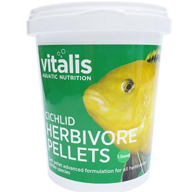 Hovedbilde Vitalis Cichlid Herbivore Pellets 1.5mm - 260g