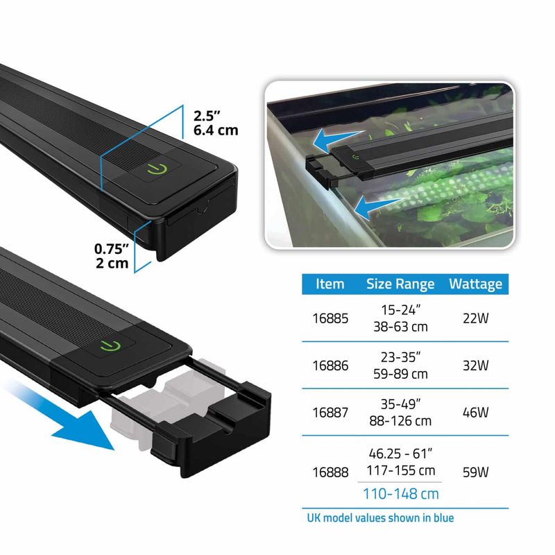 Fluval Plant 4.0 LED 32 Watt. 58,9 - 88,9 cm