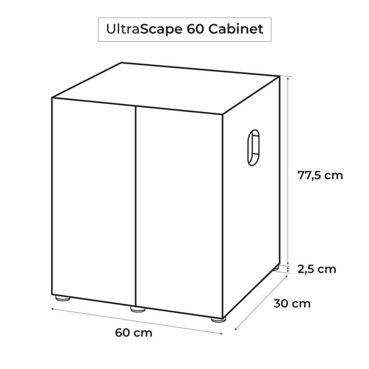 Aquael Ultrascape Snow møbel Hvit 60cm