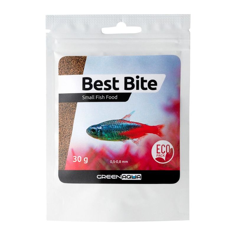 Green Aqua Best Bite Small EcoPack - granulated fish food - 30 g