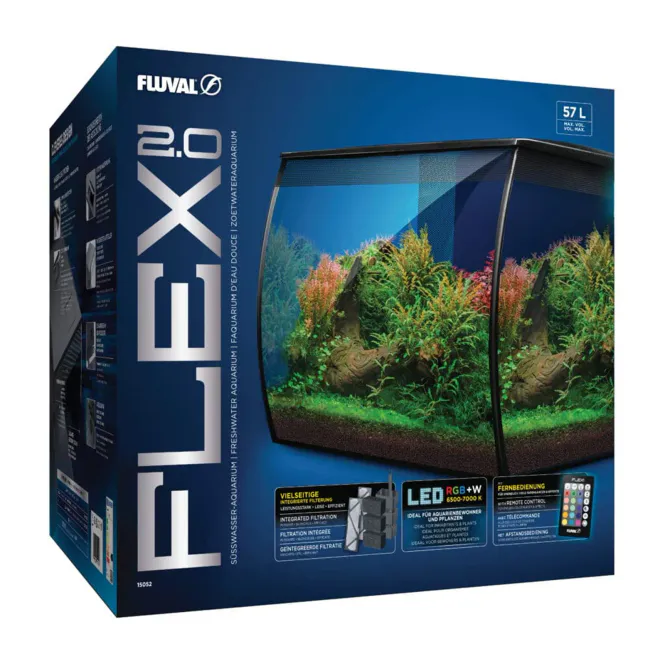 Hovedbilde Fluval Flex 2.0 57 Liter Sort 