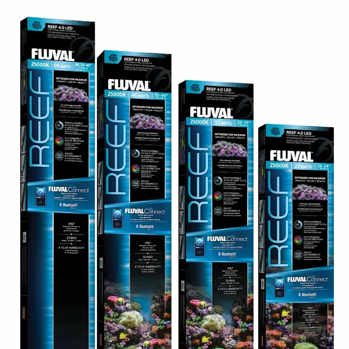 Fluval Reef Led 4.0 46w 88,2-125,8cm